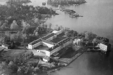 Ilmakuva Lapinlahden sairaalan alueesta.