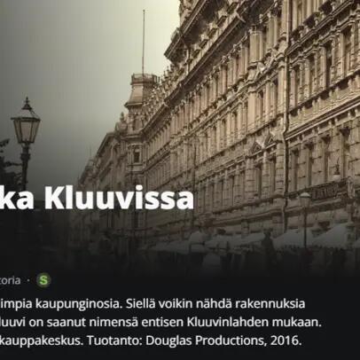 Pohjoisesplanadin puita, rakennuksia ja katulyhtyjä