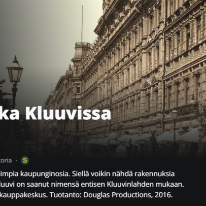 Pohjoisesplanadin puita, rakennuksia ja katulyhtyjä