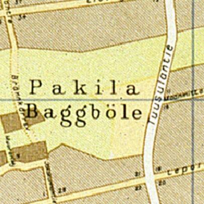 Pakila matkailijakartalla 1952
