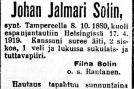 Kuolinilmoitus
