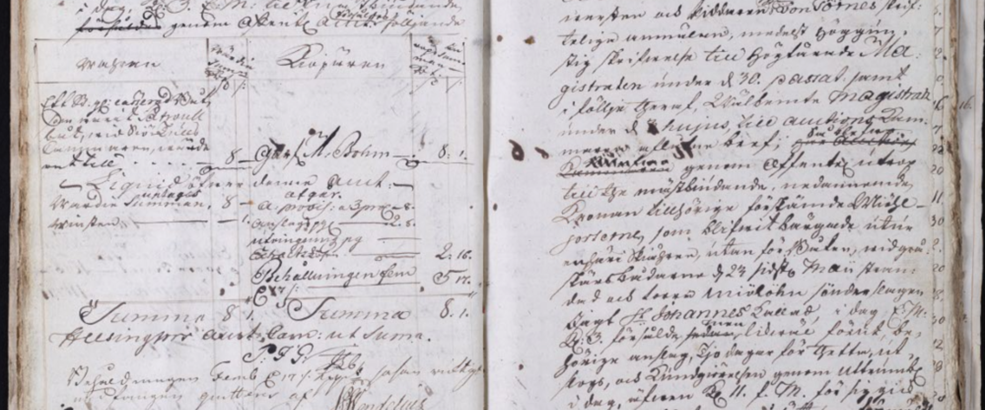 Kirjan aukeama, jolla on käsin kirjoitettua tekstiä ruotsiksi ja vuosiluku 1759.