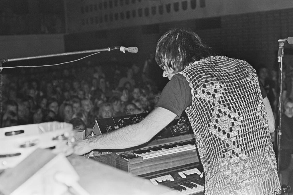 Det brittiska progebandet som hade grundats två år tidigare uppträdde på Tavastia 10.10.1973.
 Foto: Museiverket / Keijo Laajisto