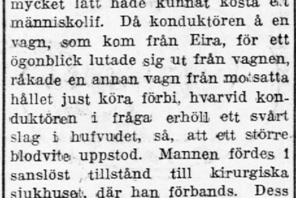 Dagens Tidning 3.9.1912 nr 240, sidan 3. Nationalbibliotekets digitala samlingar.
 Foto: Nationalbiblioteket