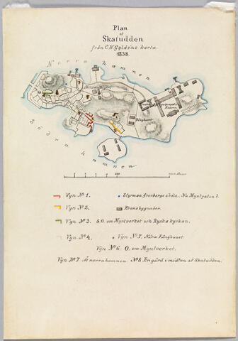 A simple map drawn by hand