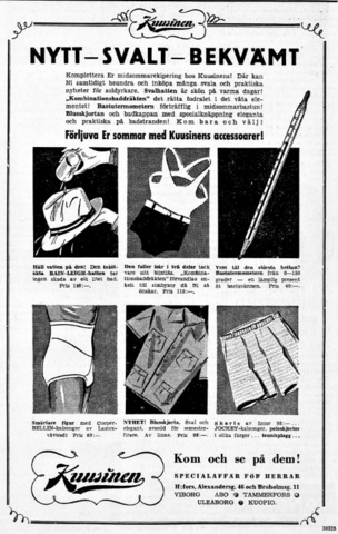 Reklam för nya, svala och bekväma sommaraccessoarer