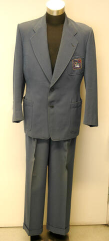 A dark grey men's suit