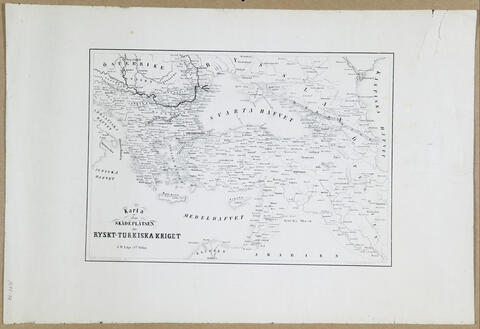 A Swedish-language map depicting the Black Sea region.