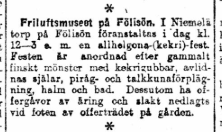En kort tidningsnotis