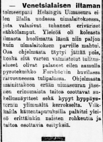 Kuvakaappaus lyhyestä lehtijutusta.