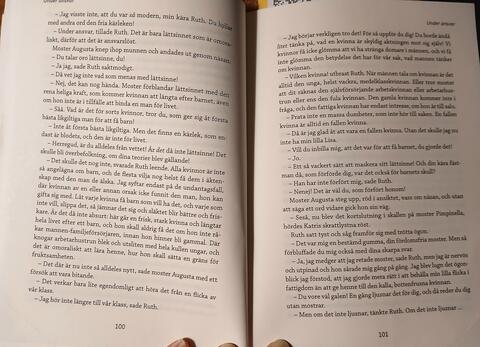 Ett uppslag i en bok