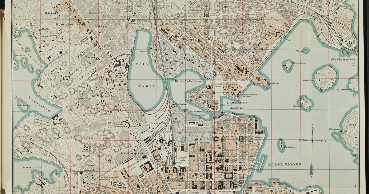 Helsingin Kartta 1902 Plan öfver Helsingfors | Helsingin Kaupunki