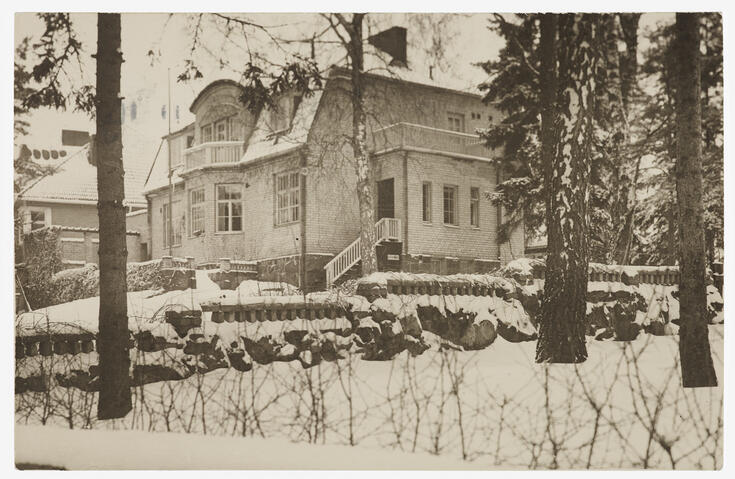 President Ståhlbergs villa i vinterlandskap på Brändö.
