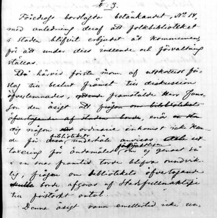 Kuvakaappaus käsin kirjoitetusta pöytäkirjasta.