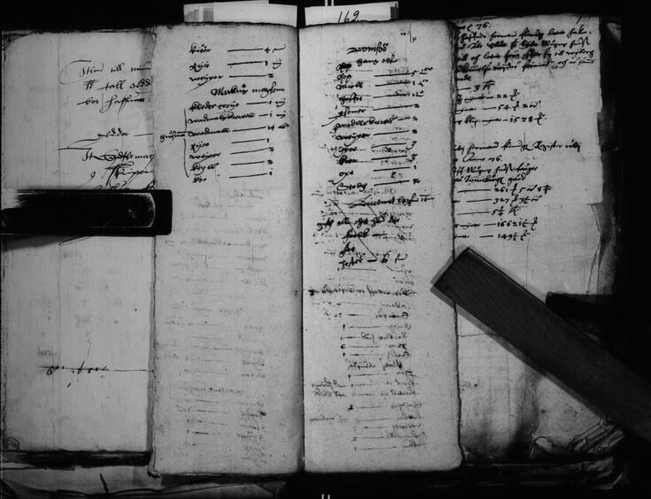 Kuva voudin tekemästä luettelosta