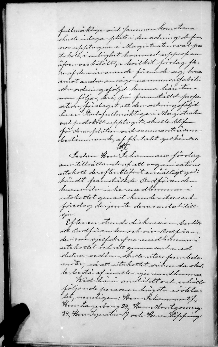 käsinkirjoitettu tekstisivu