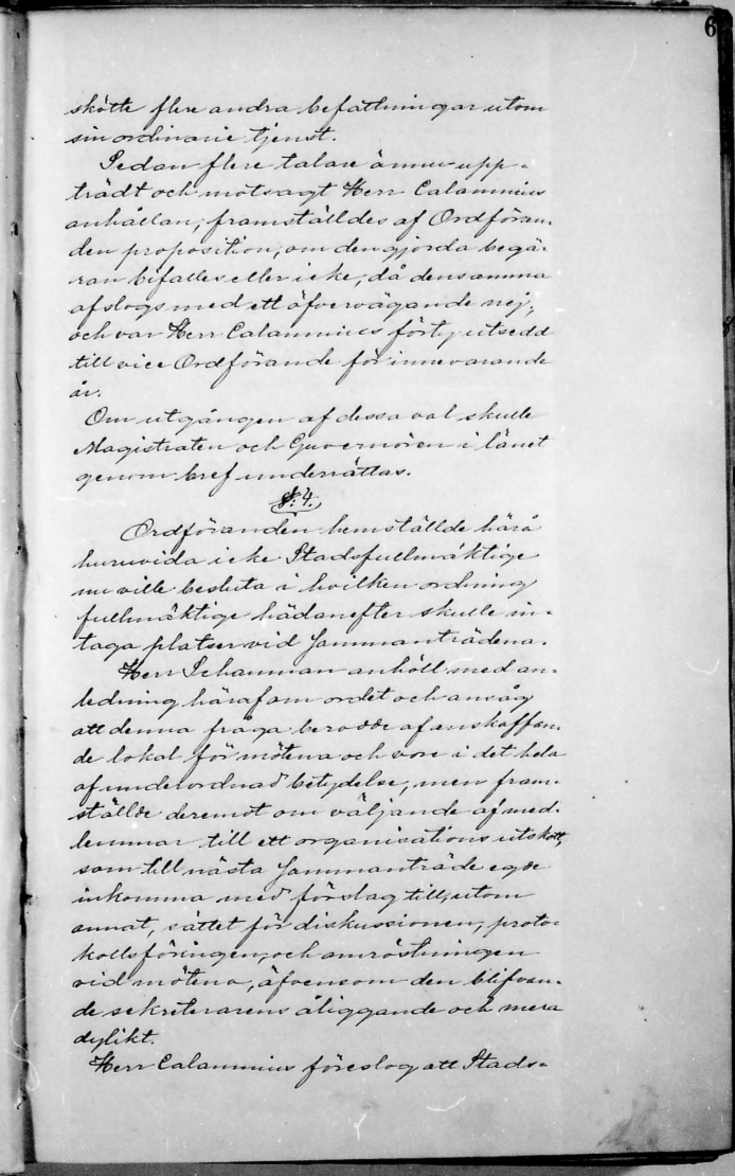 käsinkirjoitettu tekstisivu