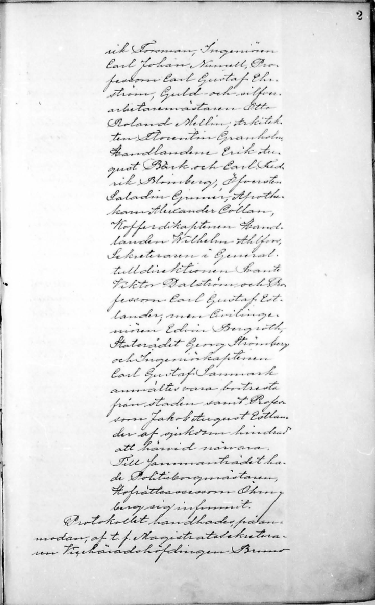 en handskriven textsida