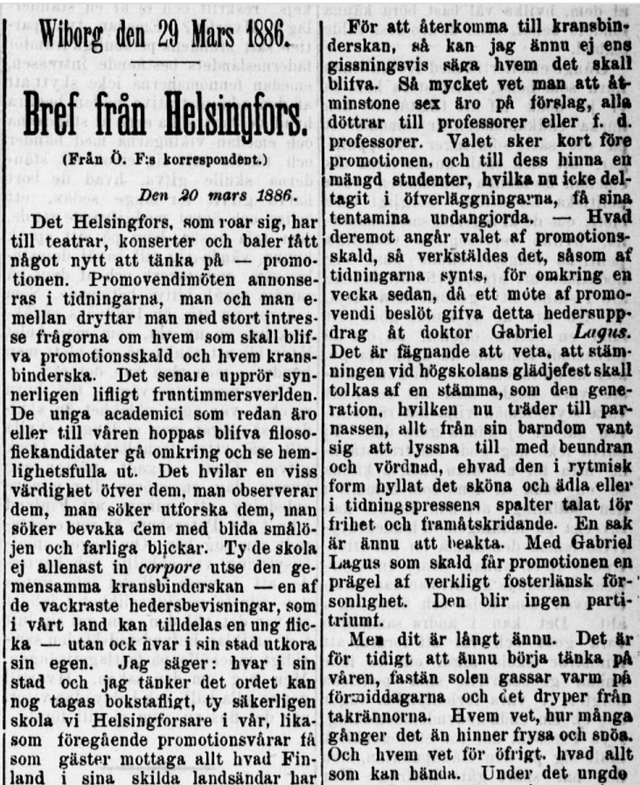 Östra Finland 29.3.1886