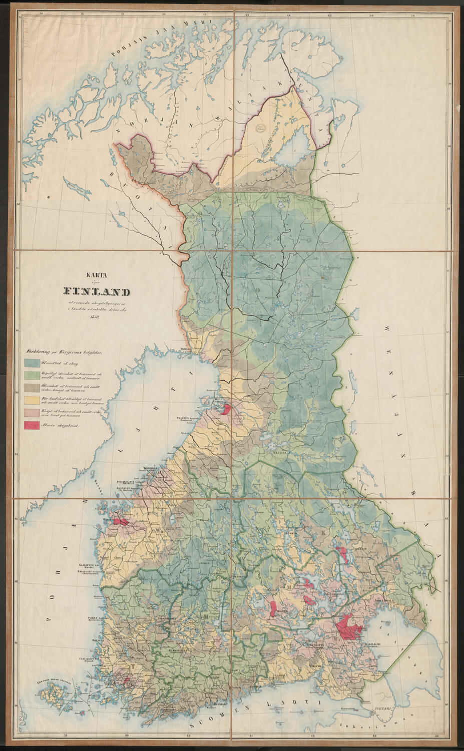 Lantmäteridirektör Gyldens karta