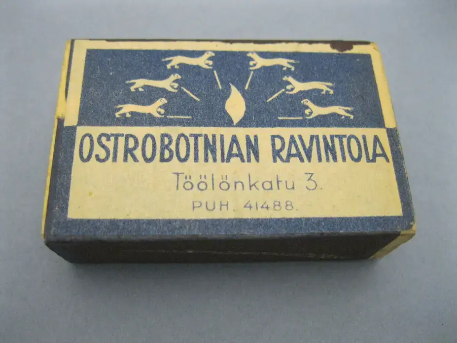 Ostrobotnian ravintolan tulitikkuaski