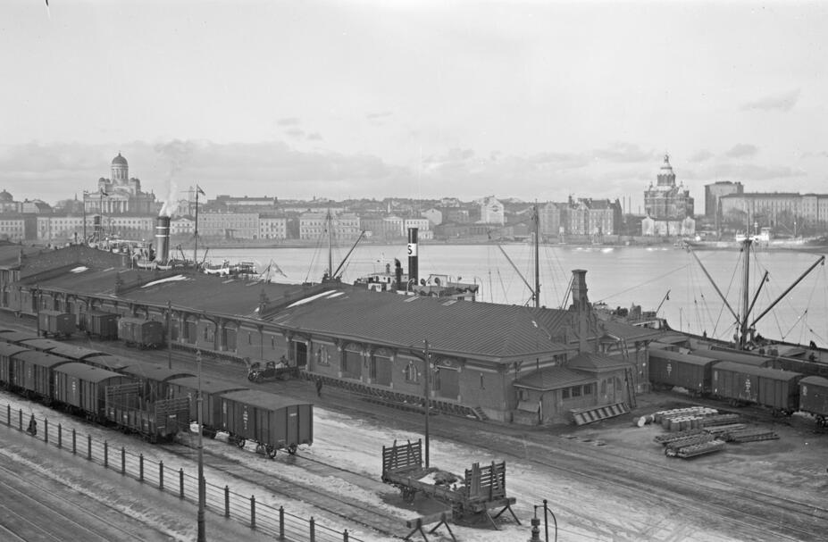 Vy över Södra hamnen 1934