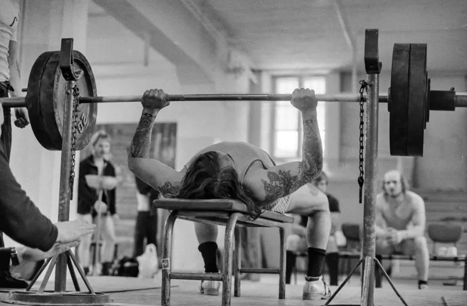 På gymmet i fängelset Sörkka