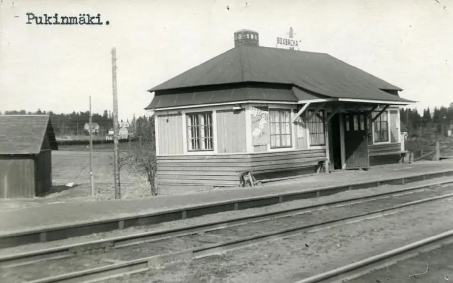 Pukinmäen rautatiepysäkki 1920-luvulla