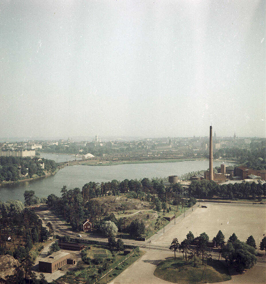 Näkymä Olympiastadionin tornista