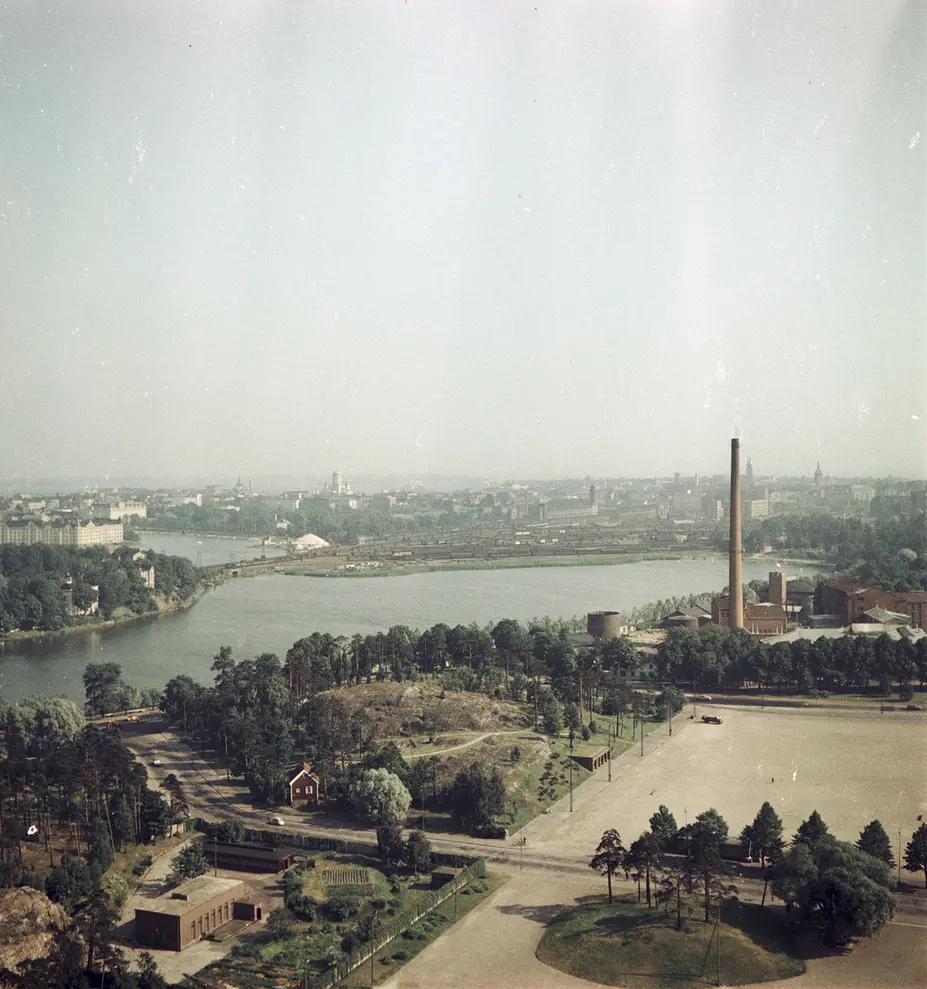 Näkymä Olympiastadionin tornista