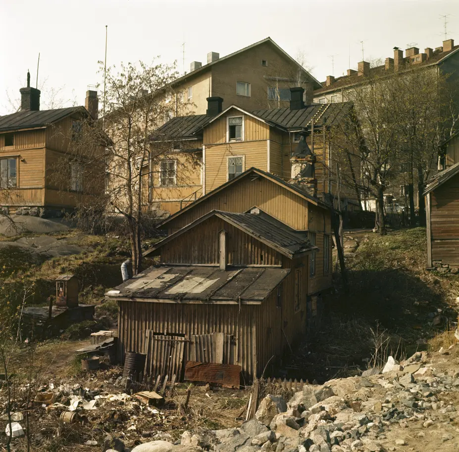 Puutaloja Hermannissa 1950-luvulla