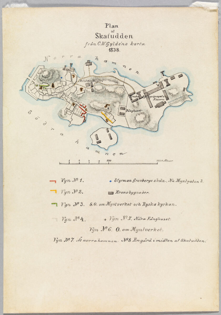 Katajanokan kartta 1872