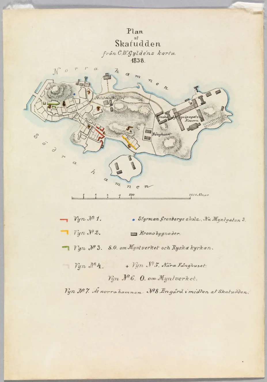 Katajanokan kartta 1872