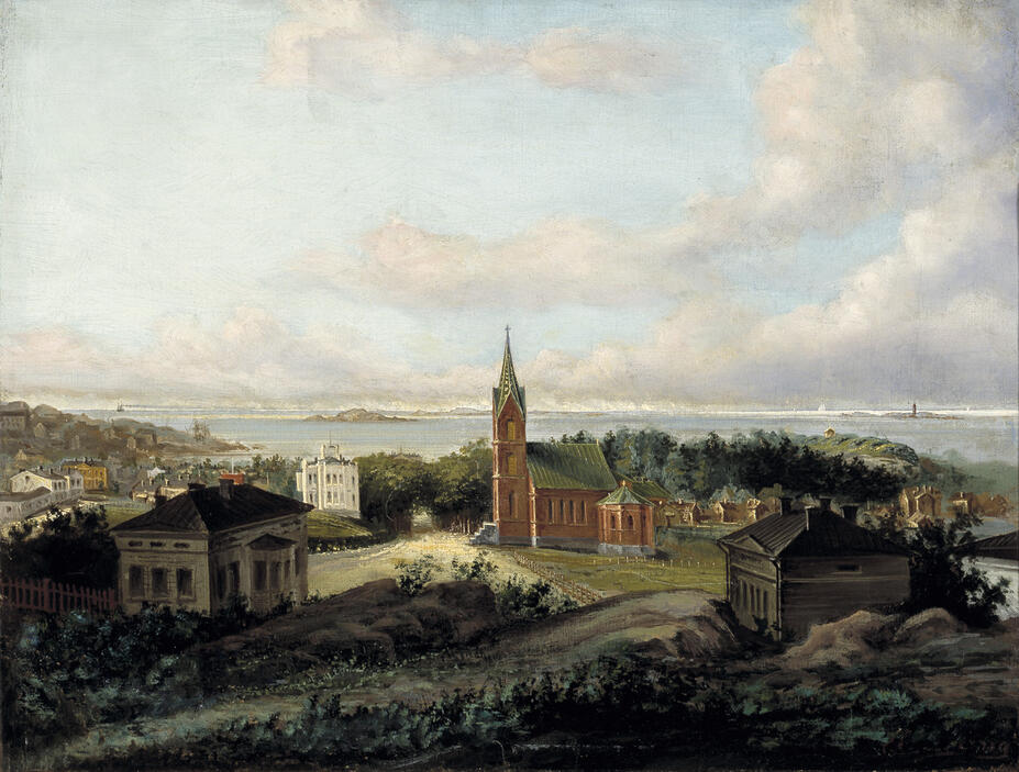 Sankt Henriks kyrka, målning 1874