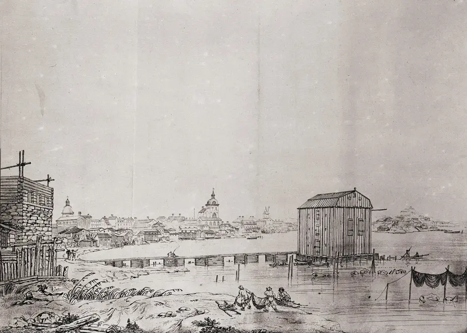 Helsinki Eteläsatamasta nähtynä