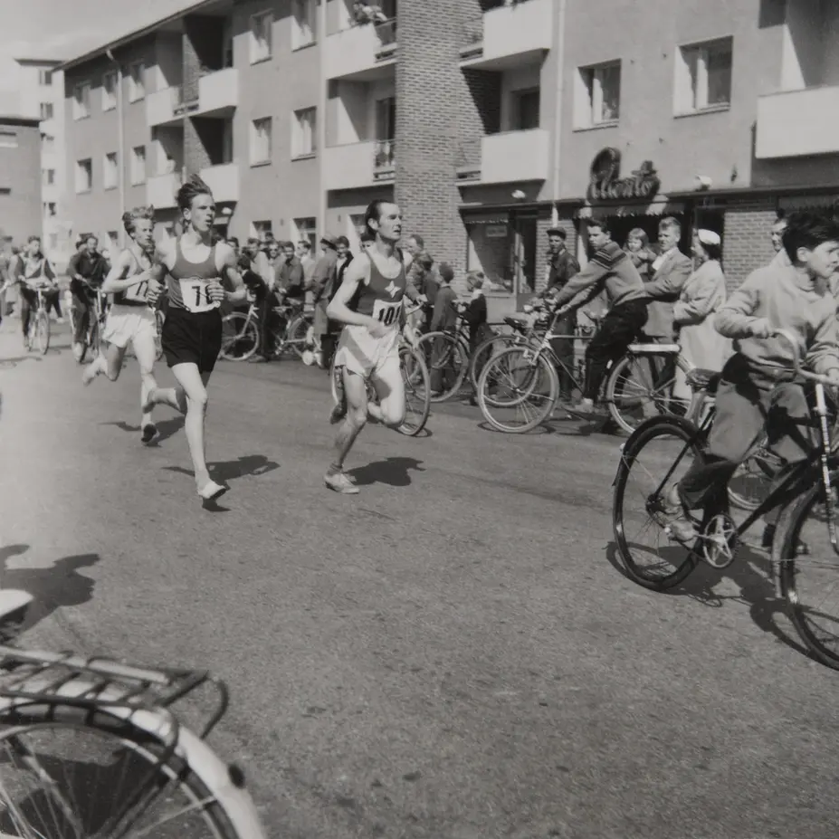 Pohjois-Haagan ympärijuoksu tai halkijuoksu keväällä 1957