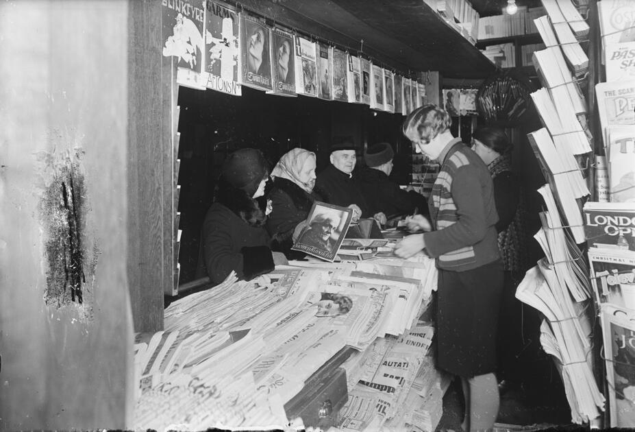 Järnvägsstationens tidningskiosk