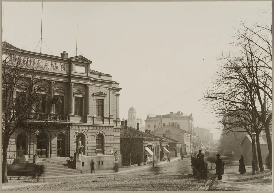 Aleksanterinkadun loppupäätä 1870