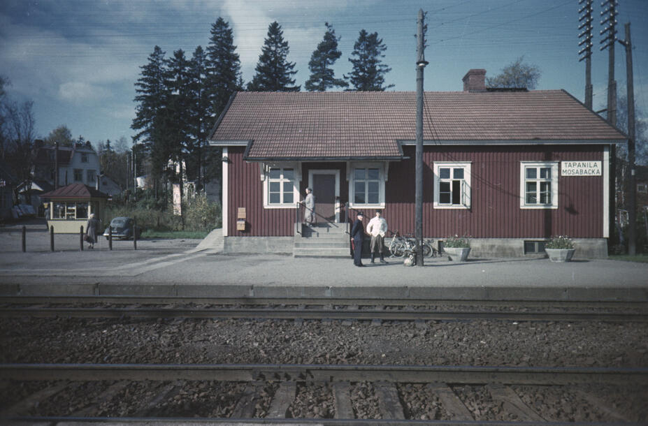 Mosabacka järnvägsstation 1953