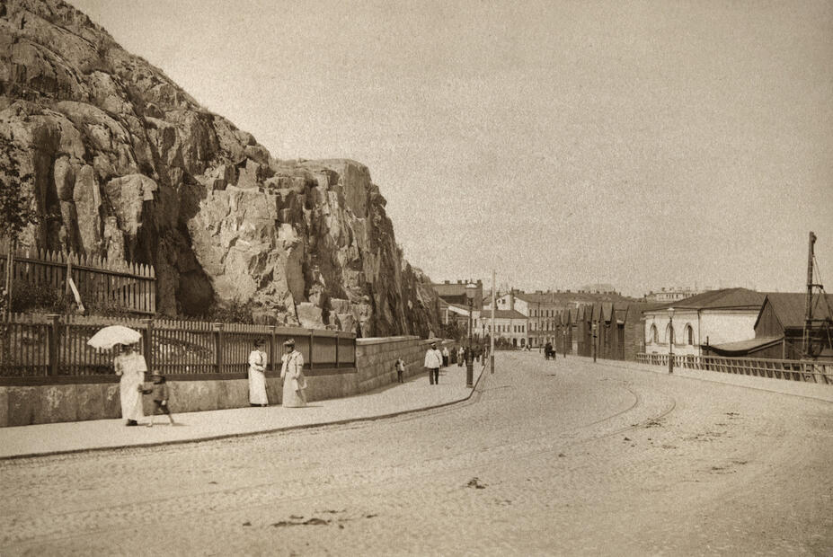 Badhusgatan på 1890-talet