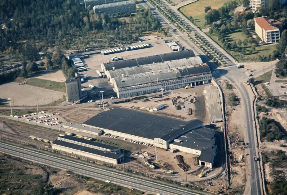 Depåområdet i Forsby 1970