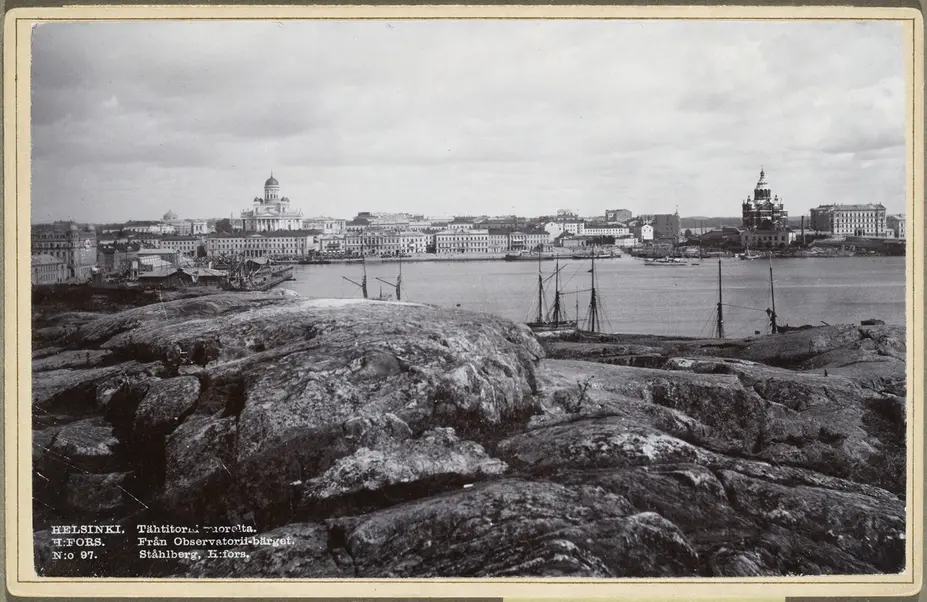 Näkymä Tähtitorninmäeltä 1890-luvulla