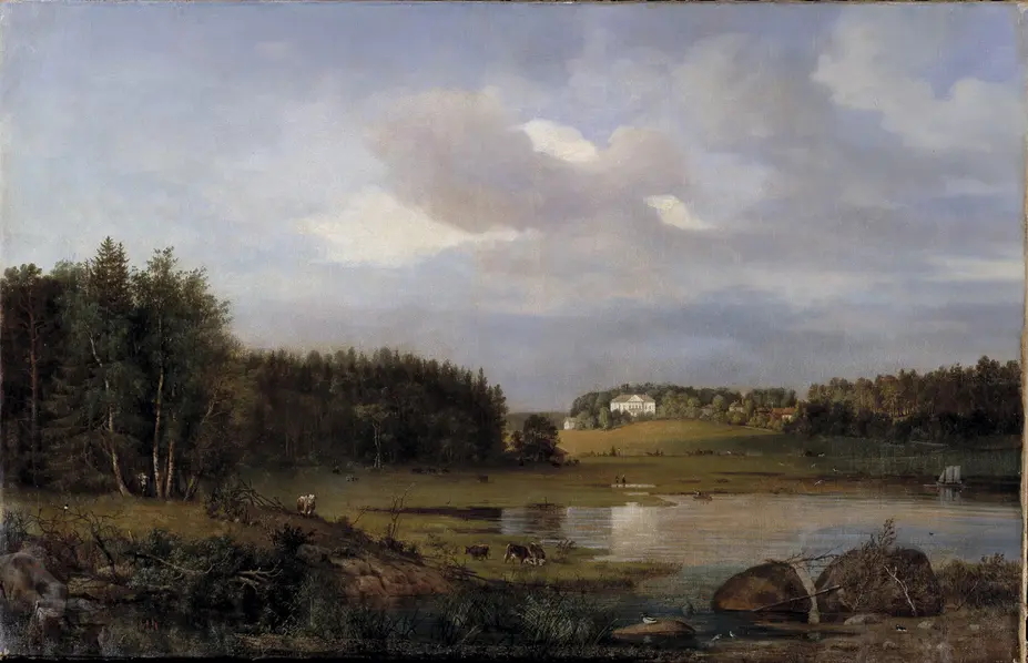 Gumtäkt gård, målning