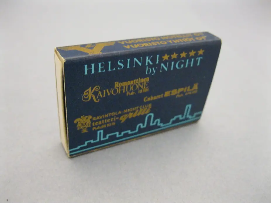 Tändsticksask Helsinki by night