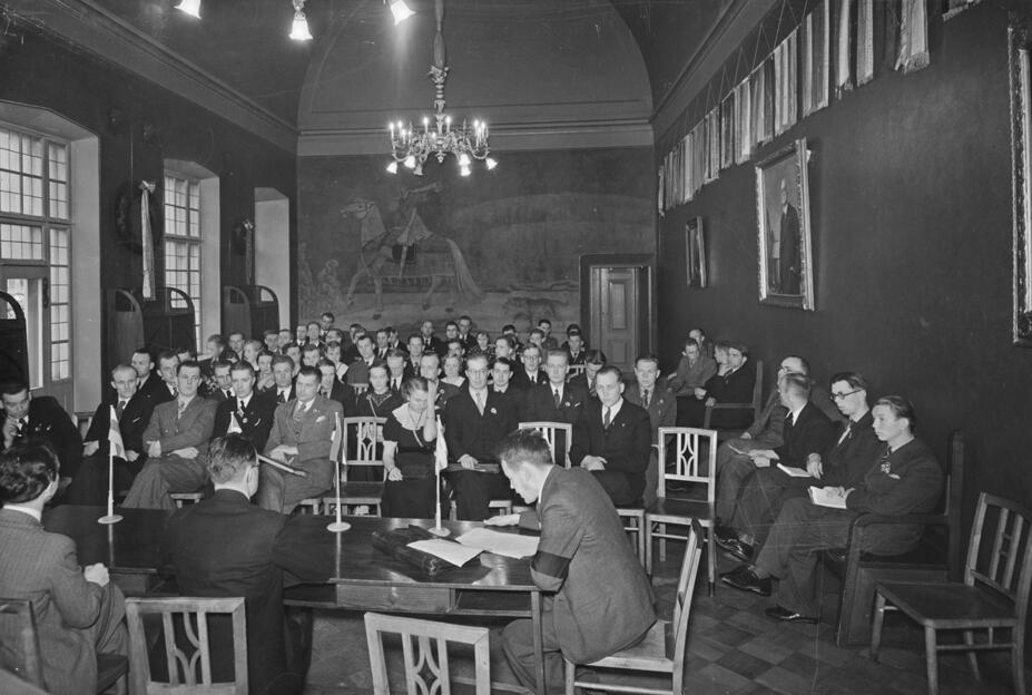 Studentkårens möte 1936