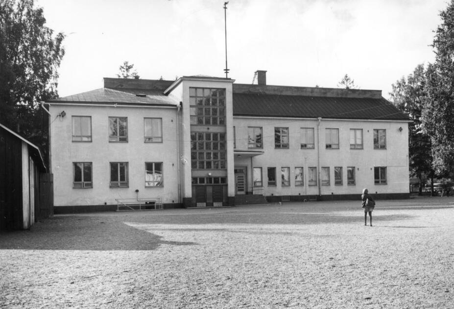 Mosabacka folkskola på Päivölävägen 1965