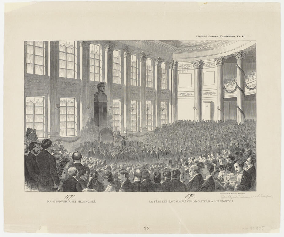 Promotion återgiven av Albert Edelfelt