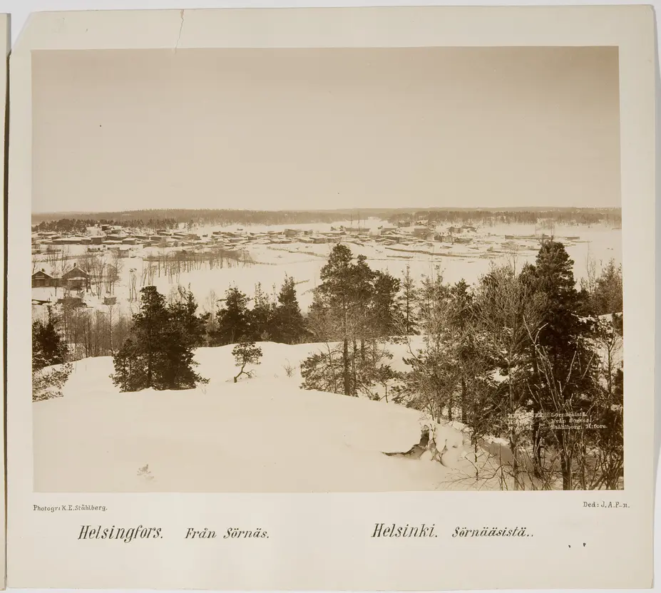 Vintervy från Sörnäs 1890