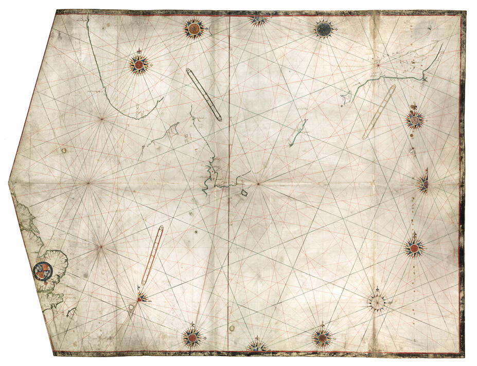 Karta från London till Narva