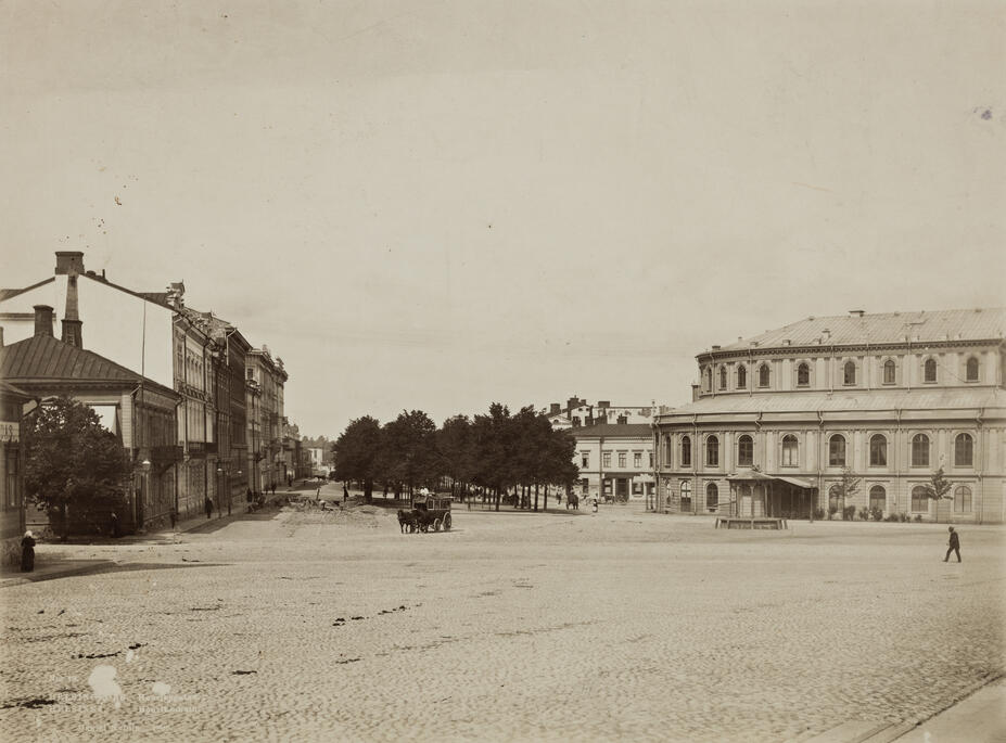 Näkymä Erottajantorilta vuonna 1890